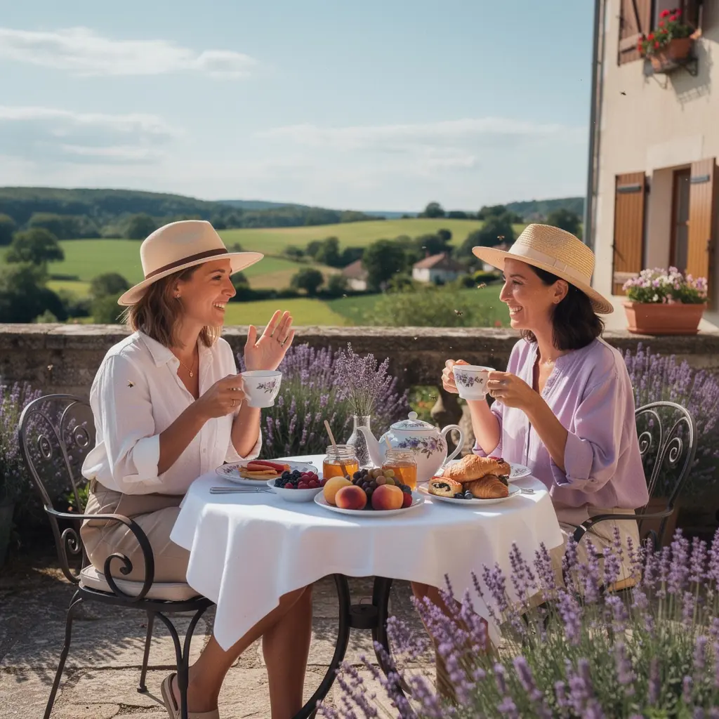 Infusion de thГ© Г  la lavande dans une thГ©iГЁre en verre, laissant Г©chapper de la vapeur.