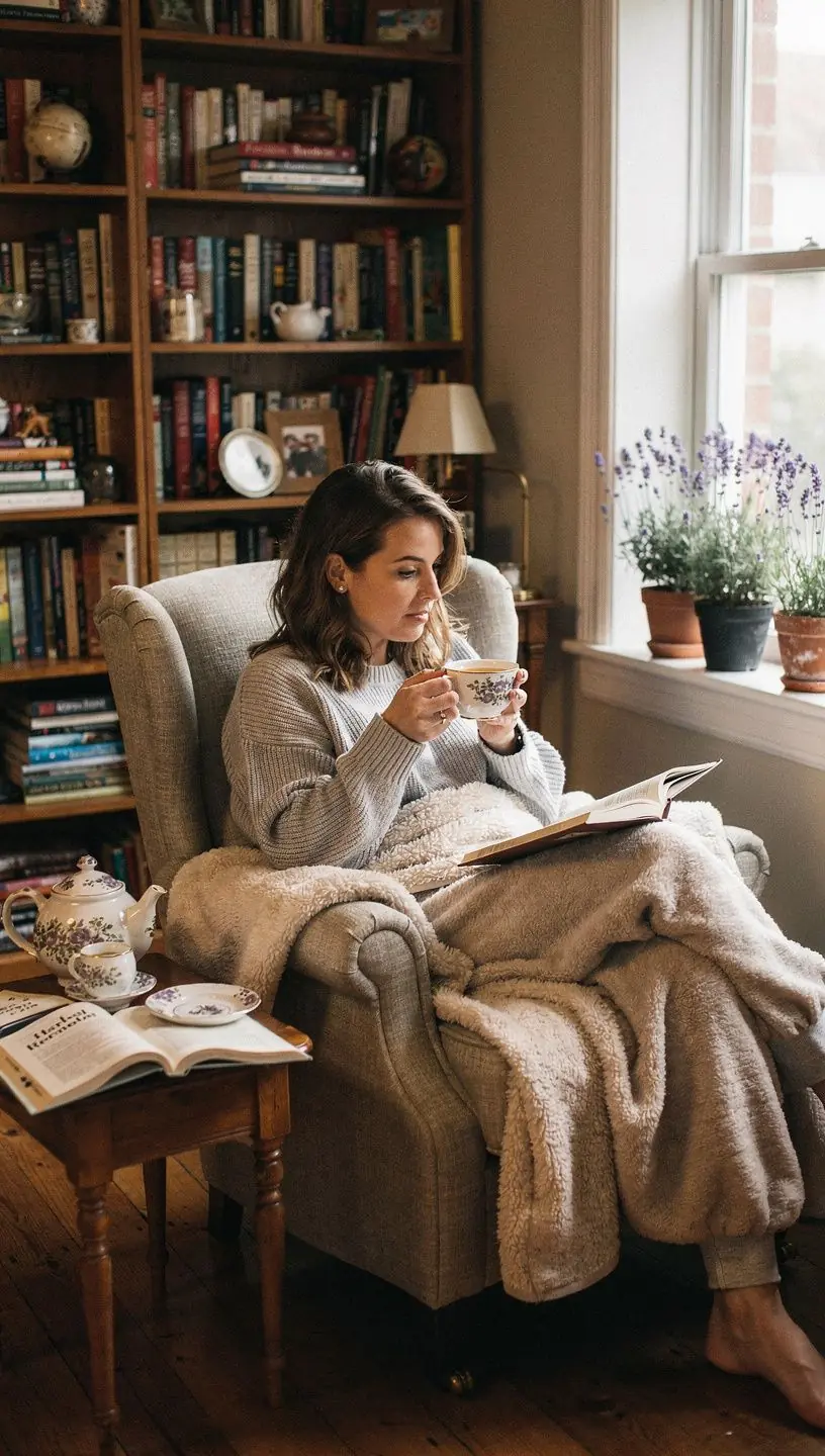 Gros plan sur des fleurs de lavande sГ©chГ©es dans un sachet de thГ© en lin.