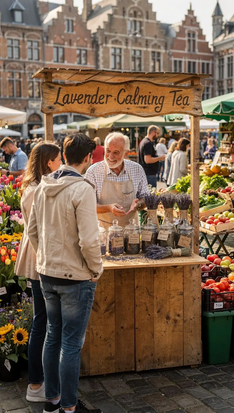 Un champ de lavande en fleur sous un ciel bleu, symbole de sГ©rГ©nitГ©.
